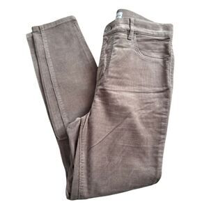 LOFT Taupe/Mauve Corduroy Women's High Waisted Jeans Size 6 Petite Skinny Fit